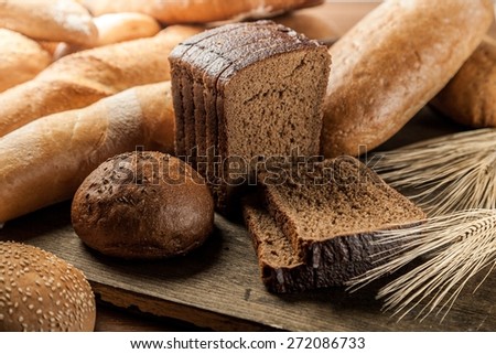 Bread, Wheat, Brown Bread.