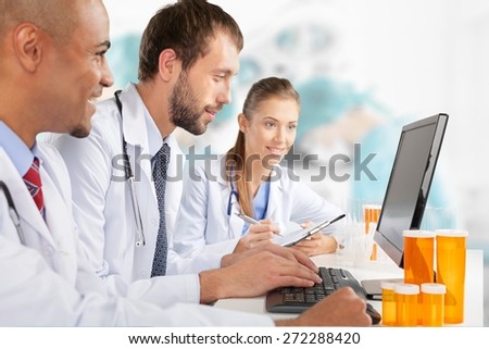 Laboratory, Computer, Doctor.