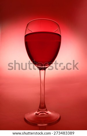 Wine. Alcohol - 2 glasses of red wine