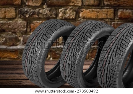 Tire, Rubber, Three Objects.