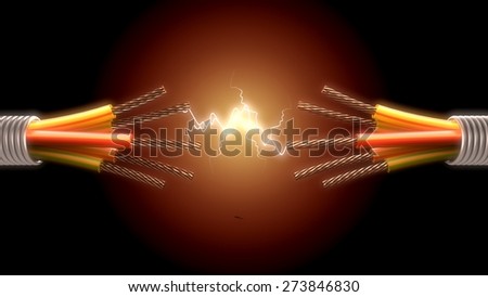 3D Electricity Cable Power Line 3D Electricity Cable Power Line