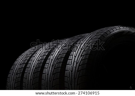 Tire, Four Objects, Backgrounds.