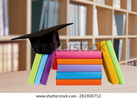 Graduation, Mortar Board, Book.