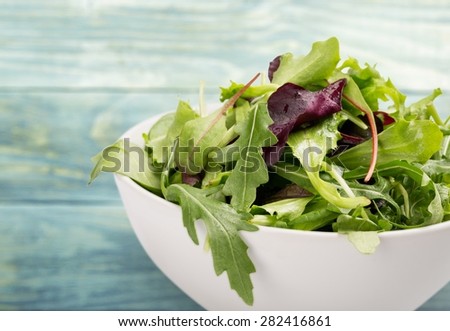 Salad, Lettuce, Leaf Vegetable.
