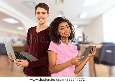 Teenager, Student, Laptop.