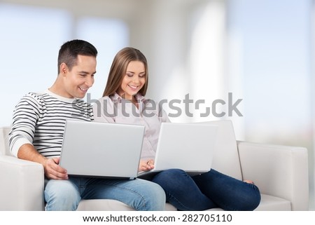 Computer, Laptop, Family.