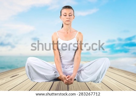 Yoga, Zen-like, Women.