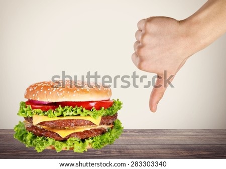 Hamburger, Burger, Meat.