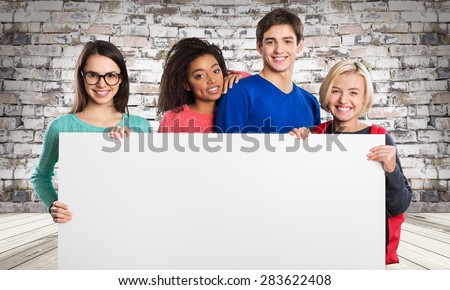 Youth, white, group.