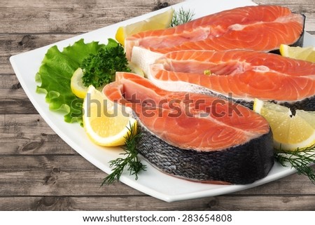 Salmon, Seafood, Prepared Fish.