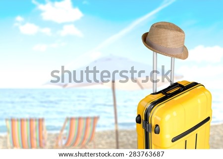 Travel, pack, beach.