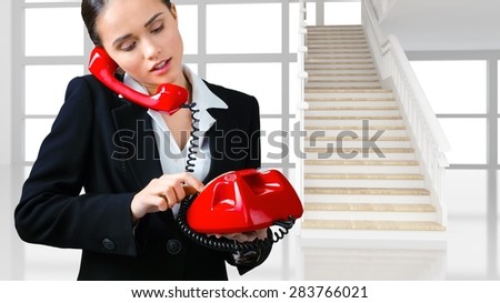 Telephone, Women, Receptionist.