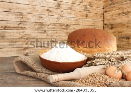 Wheat, mill, flour.