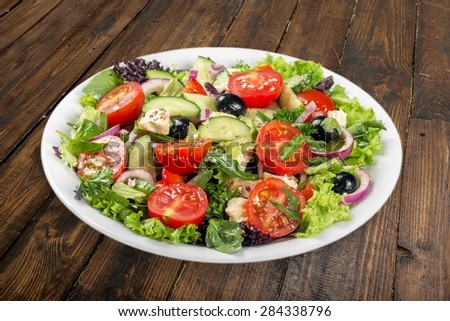 Salad, Greek Salad, Lettuce.