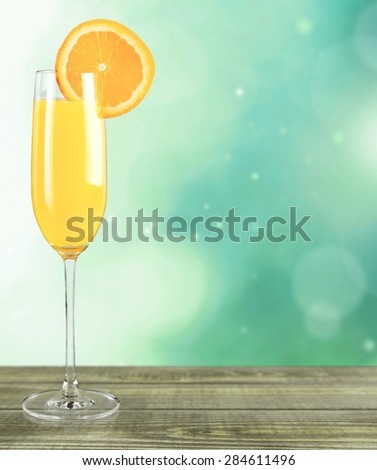 Cocktail, orange, drink.
