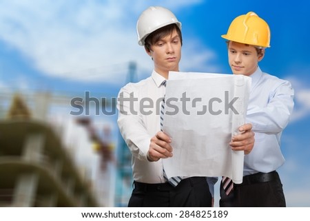 Construction, White Collar Worker, Construction Site.