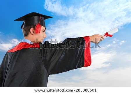 Graduation, Diploma, High School Student.