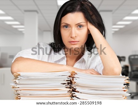 Emotional Stress, Paperwork, Women.