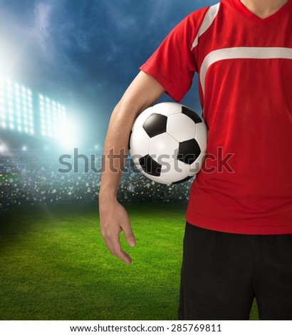 Soccer, ball, jersey.
