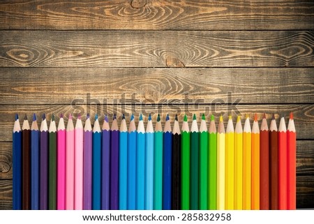 School, rainbow, hand drawn.