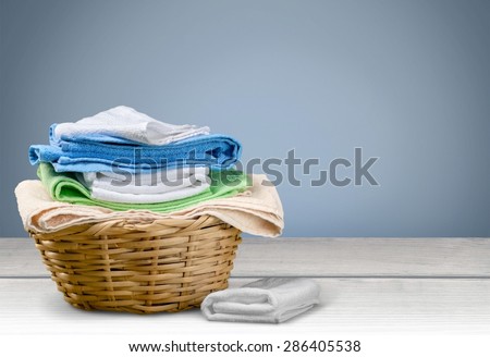 Laundry, Towel, Laundry Basket.