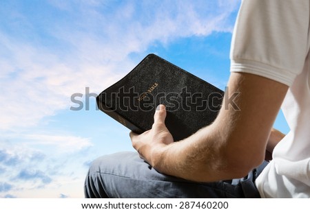 Bible, Praying, Men.