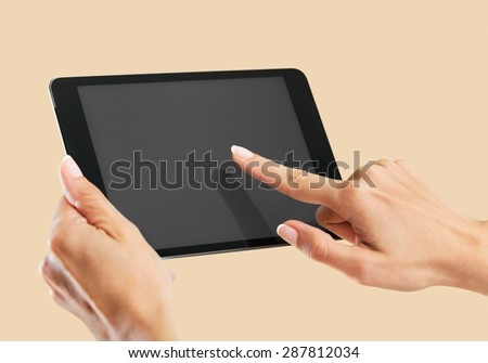 Tablet, monitor, display.