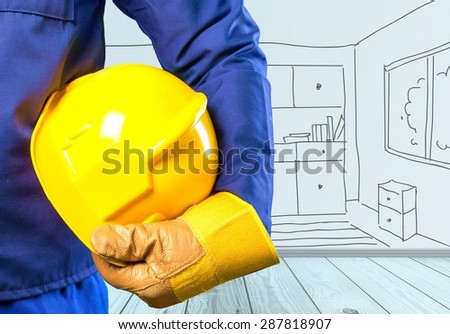 Yellow, helmet, worker.