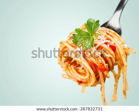 Pasta, Fork, Spaghetti.