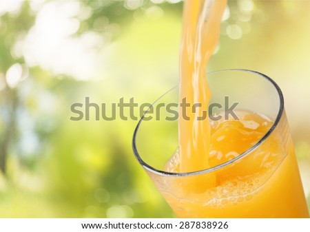 Juice, Orange Juice, Pouring.