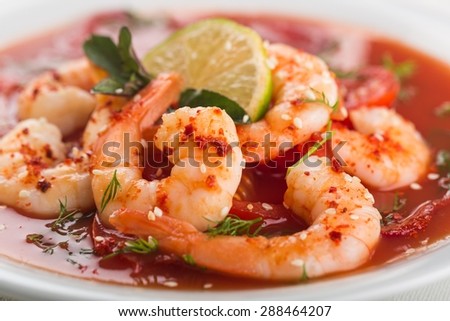 Shrimp, Seafood, Prepared Shrimp.