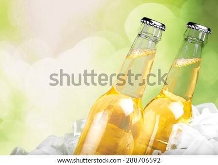 Beer, Beer Bottle, Ice.
