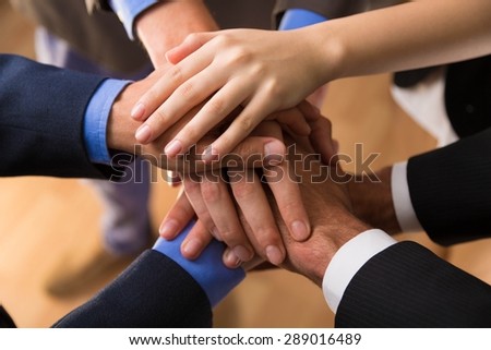 Business, Teamwork, Human Hand.