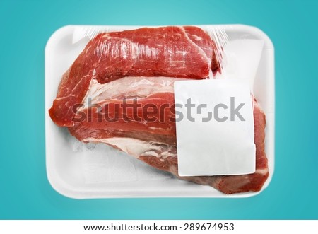 Meat, Packaging, Tray.