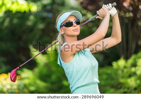 Golf, Women, Sunglasses.