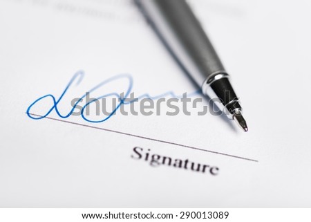 Contract, Signature, Form.