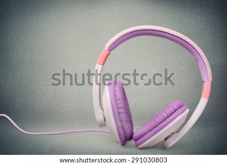 Music, isolated, isolated head phones.