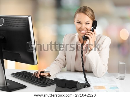 Telephone, Women, Office.