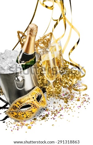 New Year's Eve, Champagne, Party.