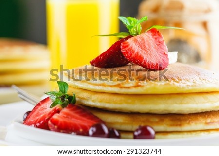 Waffle, Breakfast, Pancake.
