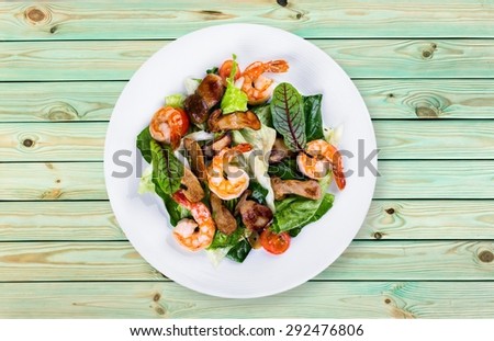 Shrimp, seafood, dish.