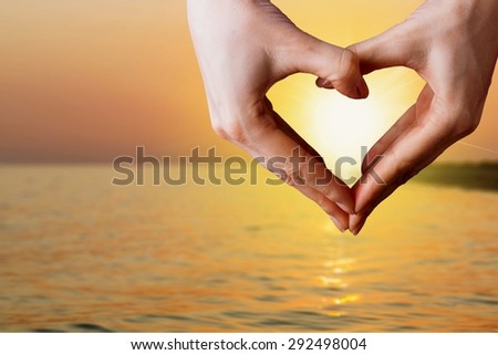 Heart Shape, Human Hand, Valentine\'s Day.