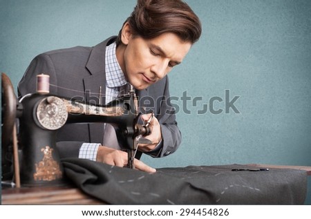 Tailor, suit, human hand.