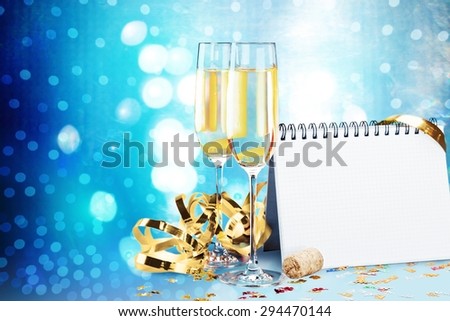 New Year\'s Eve, New Year\'s Day, Champagne.