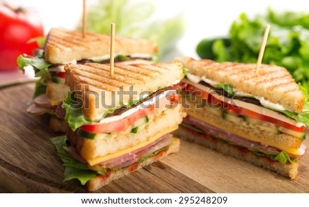 Sandwich, blt, ham.