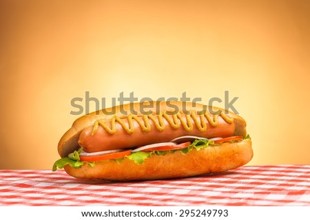 Hot Dog, Hamburger, Burger.