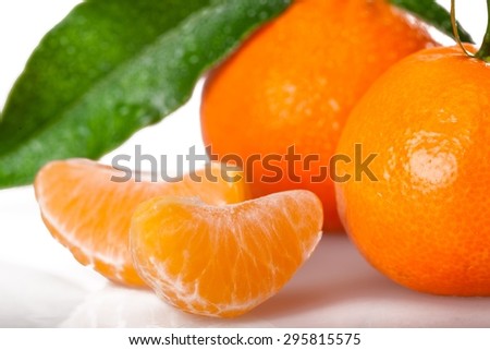 Tangerine, Mandarin Orange, Orange.
