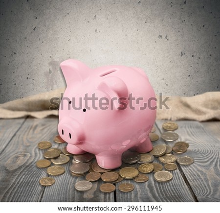 Piggy, bank, money.
