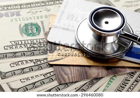 Healthcare And Medicine, Credit Card, Currency.
