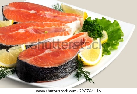 Salmon, Seafood, Prepared Fish.